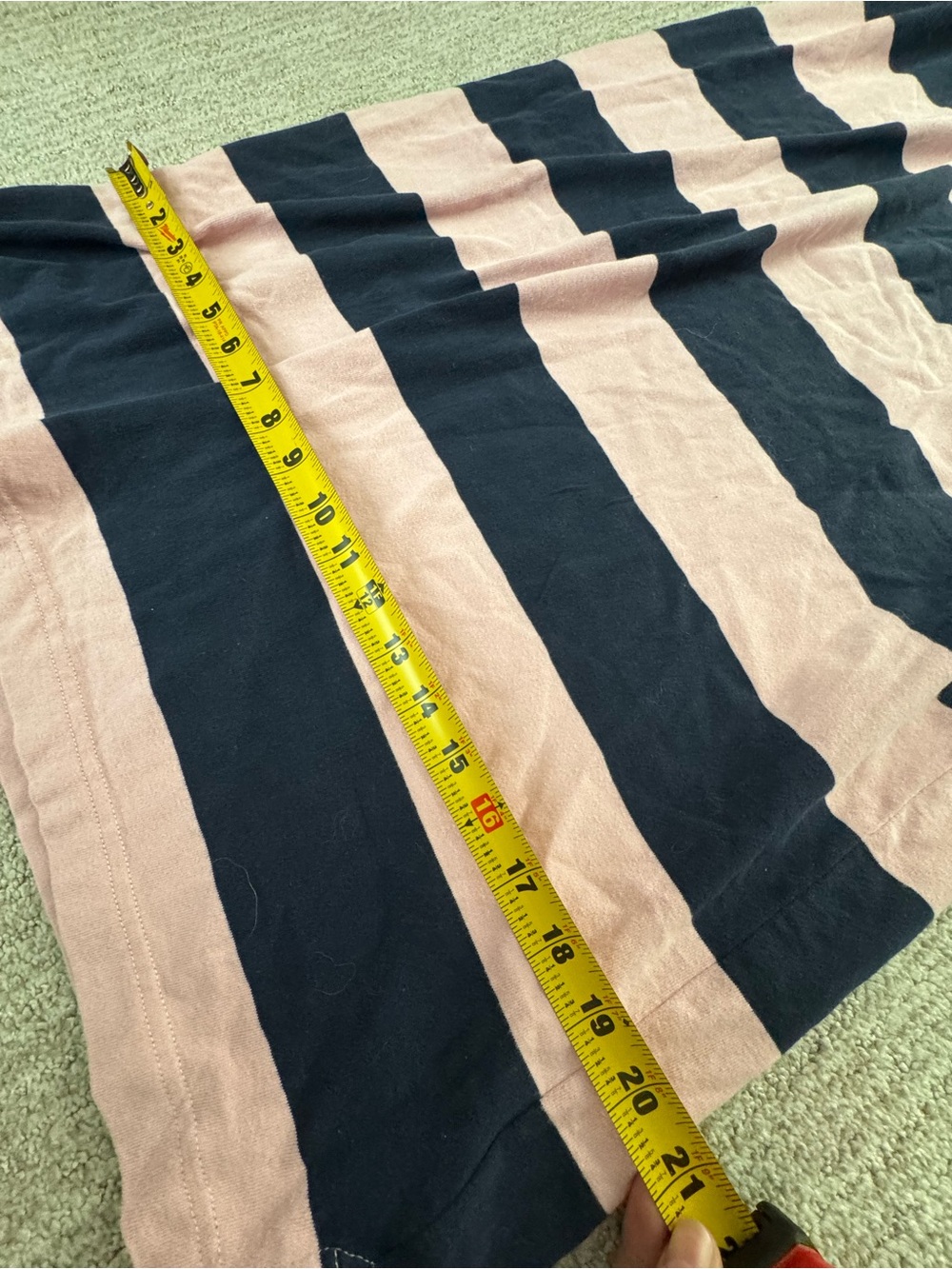 J. Crew Pink and Navy Wide-Stripe Rugby Dress - Picture 3 of 4